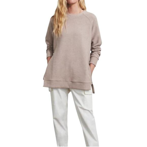 Revolve Brand Varley Manning Pullover Sweatshirt, Mauve, Casual, Athleisure, M - Picture 1 of 9